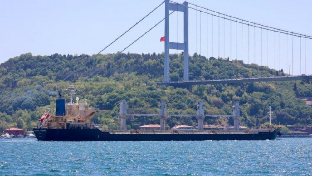 O navă rusească care ar fi transportat 30.000 de tone de cereale furate din Ucraina s-a oprit într-un port din Siria